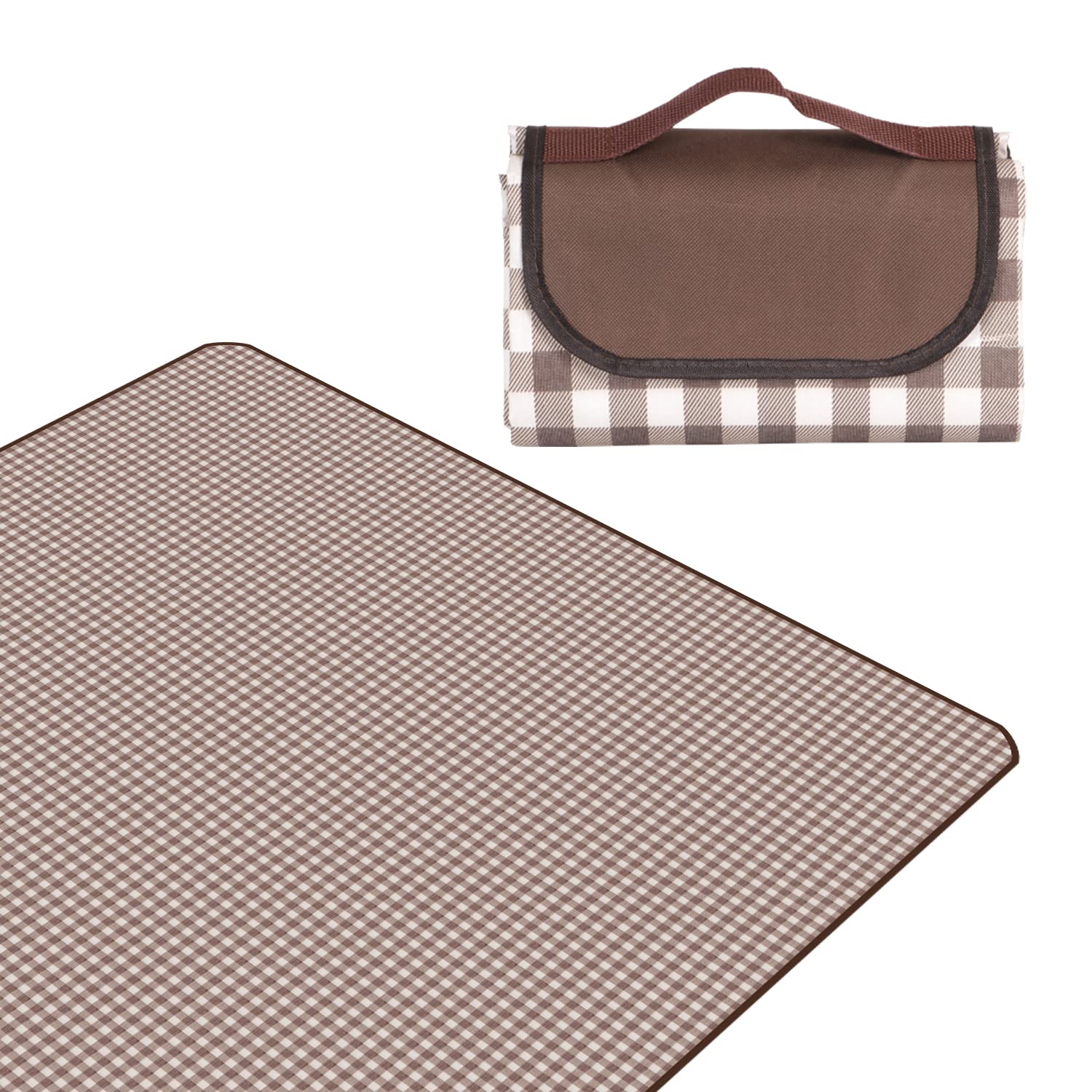 See full amazon price history chart for HOKIPO Picnic Mat, Camping & Outdoor Foldable Rectangular Shape Sleeping Mat Picnic Blanket With Waterproof Backing, 5X6 Feet, Checks Brown (Ar3919) HOKIPO Picnic Mat, Camping & Outdoor Foldable Rectangular Shape Sleeping Mat Picnic Blanket With Waterproof Backing, 5X6 Feet, Checks Brown (Ar3919) (B09Q85GCV6) Amazon Price History, Amazon Price Tracker
