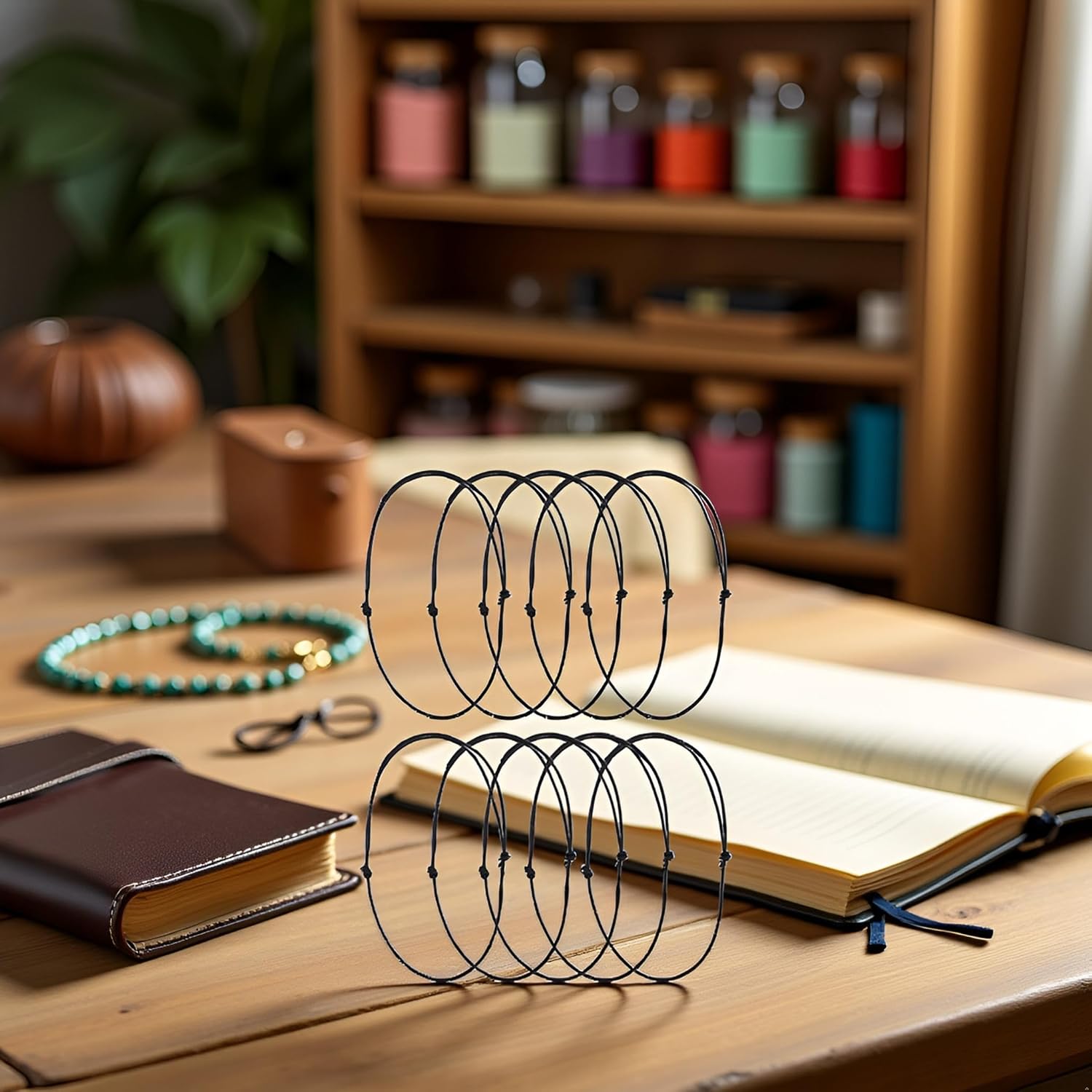 Set of 10 Adjustable Leathers Cords Necklace Rope Black Choker Necklace Cords Jewelry Findings for DIY Jewelry Making, Beading Cords and Threads, Beading Supplies, Beading Cords and Threads - Image 3