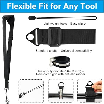 Jusdreen Shoulder Strap for String Trimmer - Reduces Strain, Universal Fit