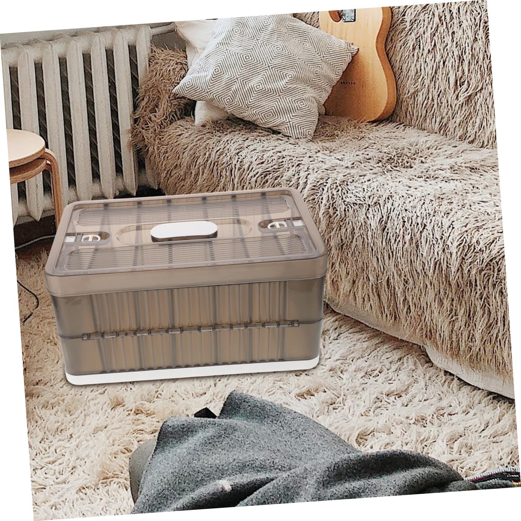 CHILDWEET Großes Fassungsvermögen 7 Fächer Kleiderbox Mit Deckel Kunststoff