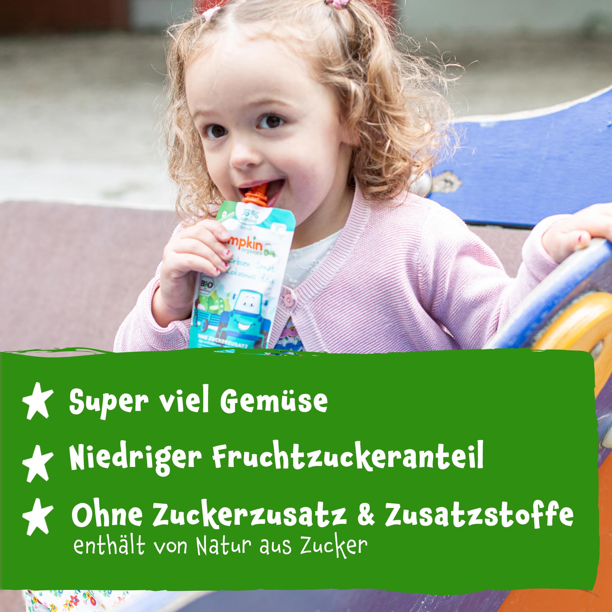 Pumpkin Organics 24er Pack QUERBEET Bio Gemüse-Quetschies - Quetschie ohne Zuckerzusatz¹ - Babynahrung für Babys ab dem 6. Monat - Kennenlernpaket (24x100g)
