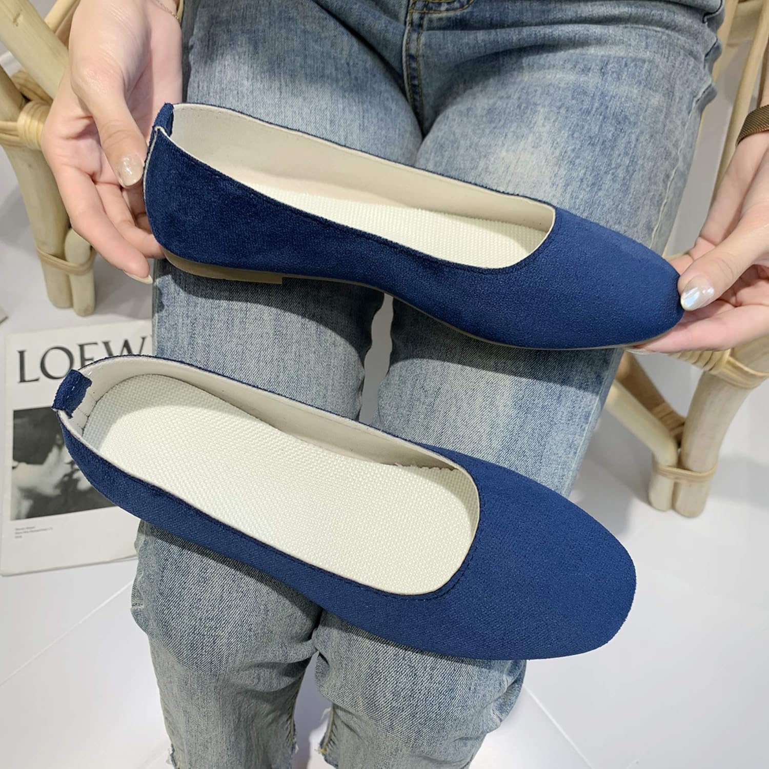 SIMEI womens Flat,ballet