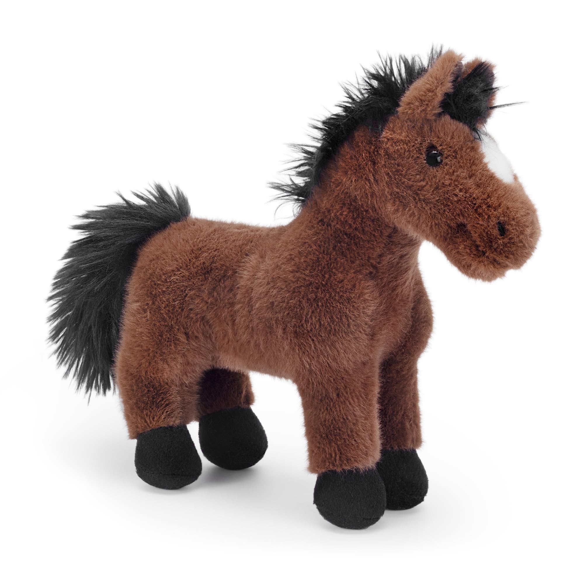 Zappi Co Chris the Dark Brown Horse Plush Toy – Soft 20cm Stuffed