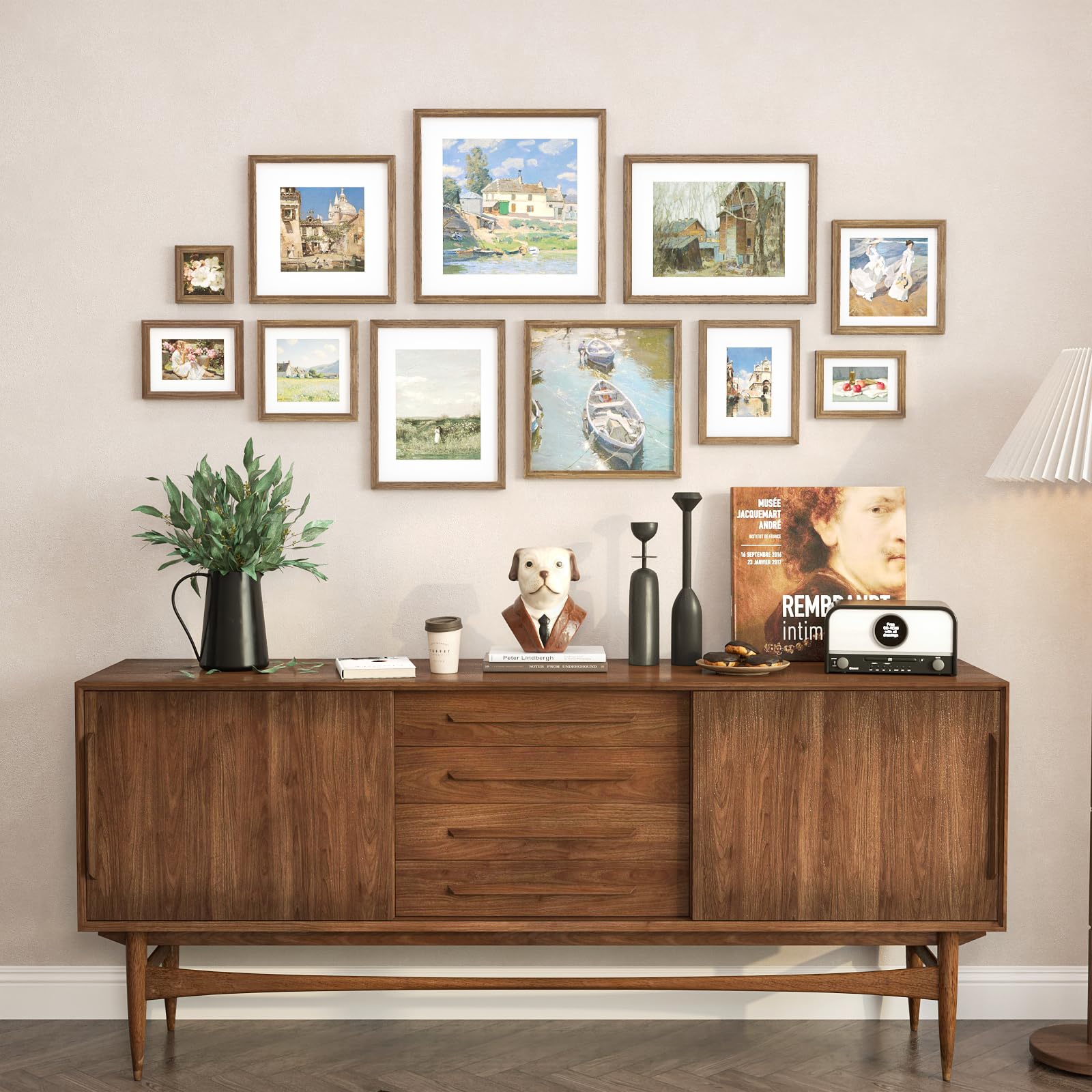 Amazon.com: KINLINK 4x4 Picture Frame, Brown Square Solid Wood