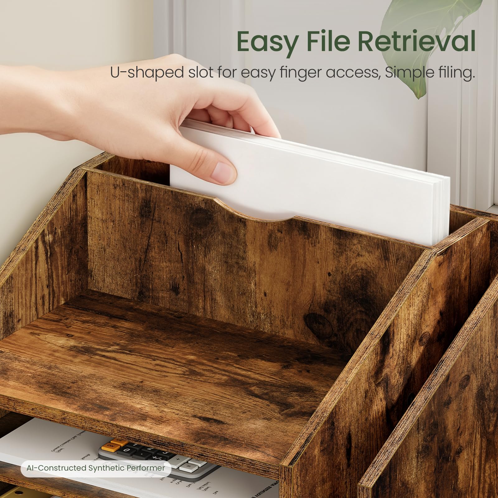 CHOEZON Organisateur de Bureau en Bois DMWJ04FG