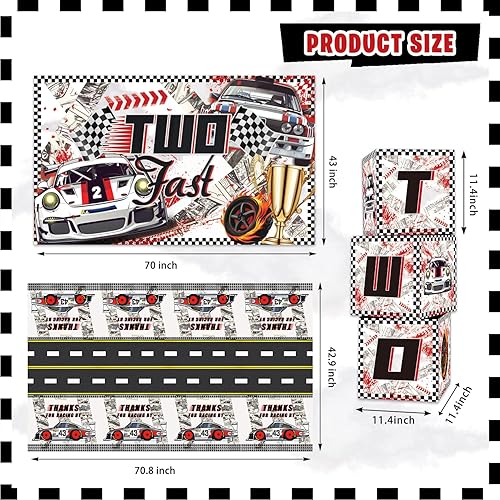 Miniatura 4 de Dos decoraciones de cumpleaños rápidas, 125 piezas de suministros de fiesta de segundo cumpleaños para niños y bebés, pancarta, decoración