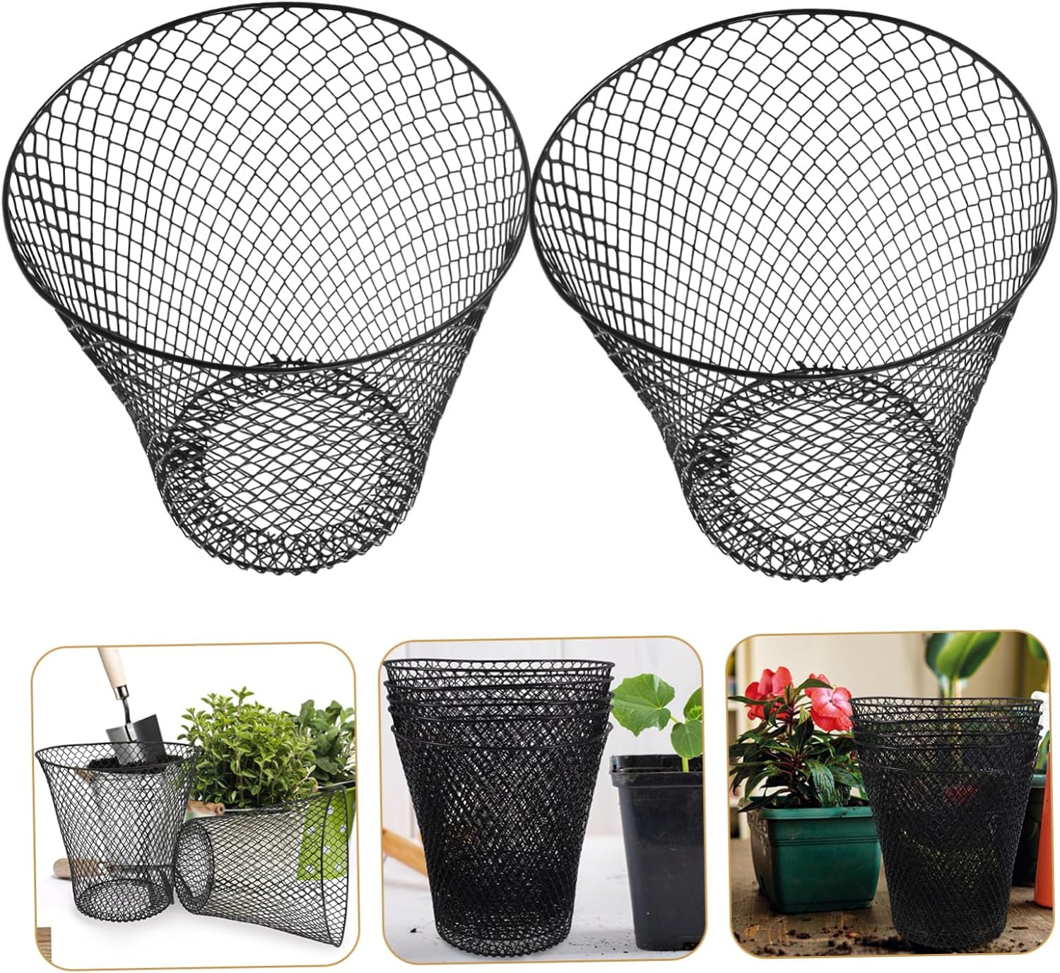 Milisten 5pcs Sturdy Plant Protector Mesh Cover for Garden Reusable Flowerpot Shield for Vegetables Fruits and Flowers Breathable Design for Home Gardening and Landscape Projects