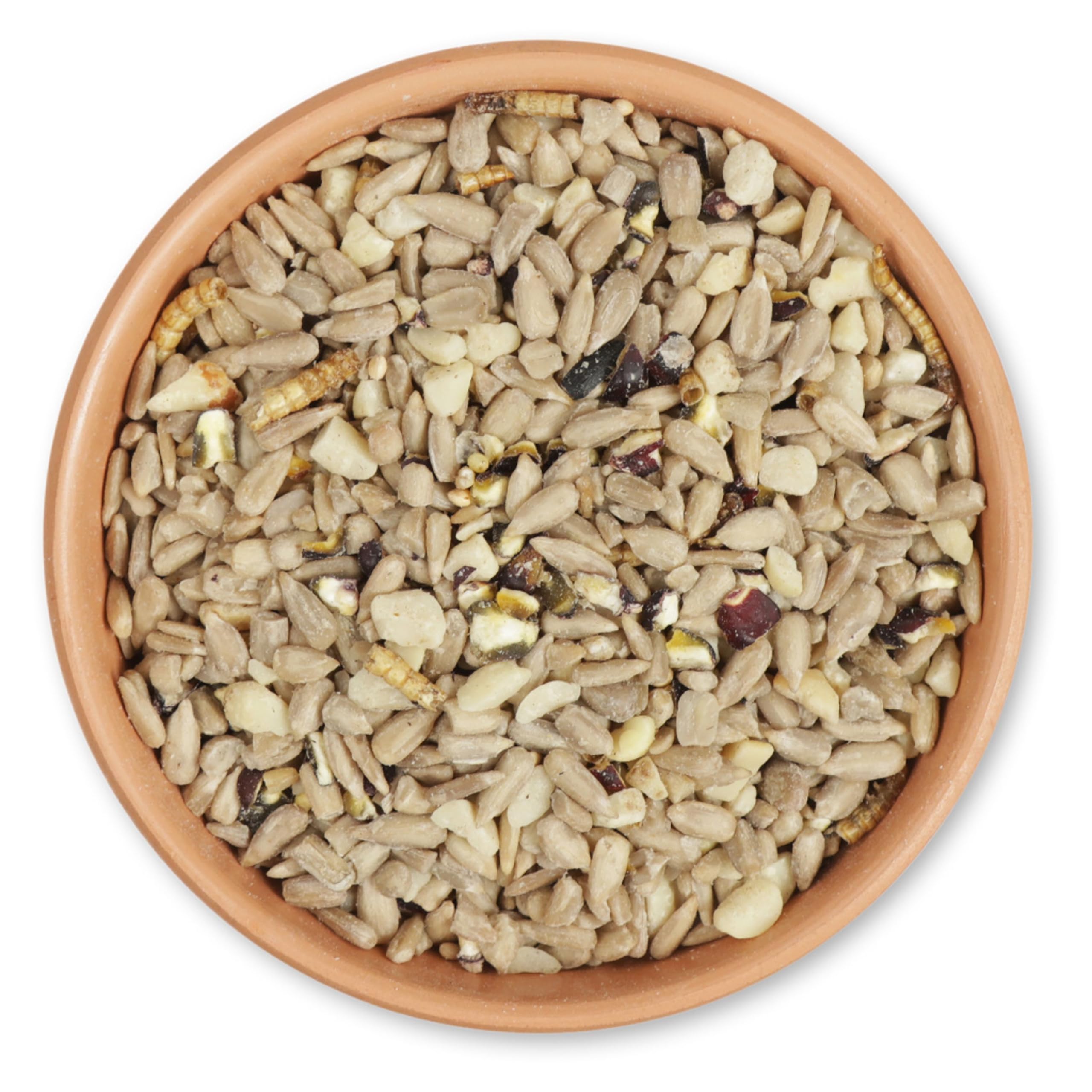 CJ Wildlife Vogelfutter Wildvögel ganzjährig 10kg – Wildvogelfutter – geschälte Samen mit Mais und Mehlwürmern – Küken-Booster – energiereiche Samenmischung