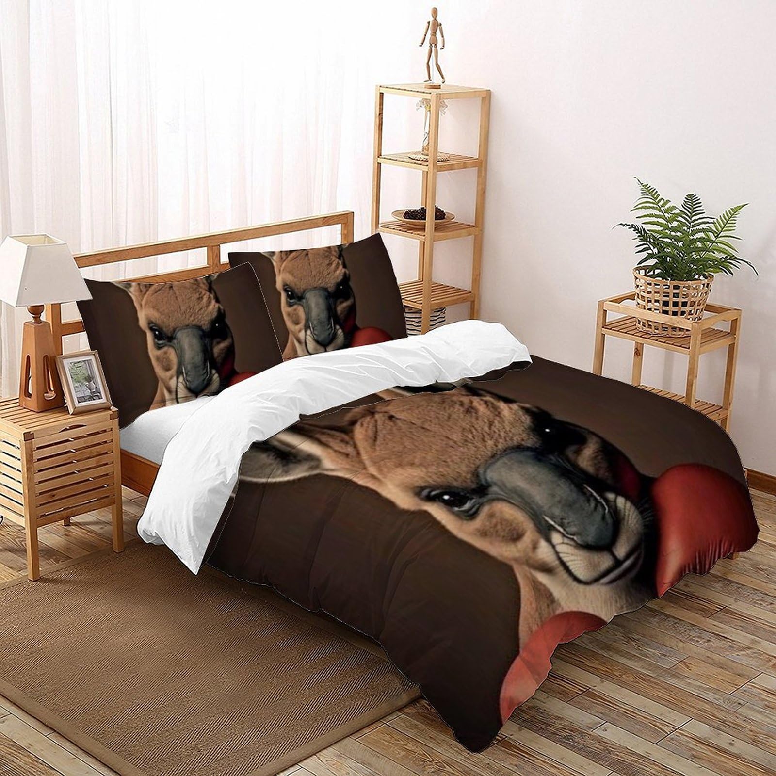Taies d'oreiller filles et housse de couette microfibre 3D