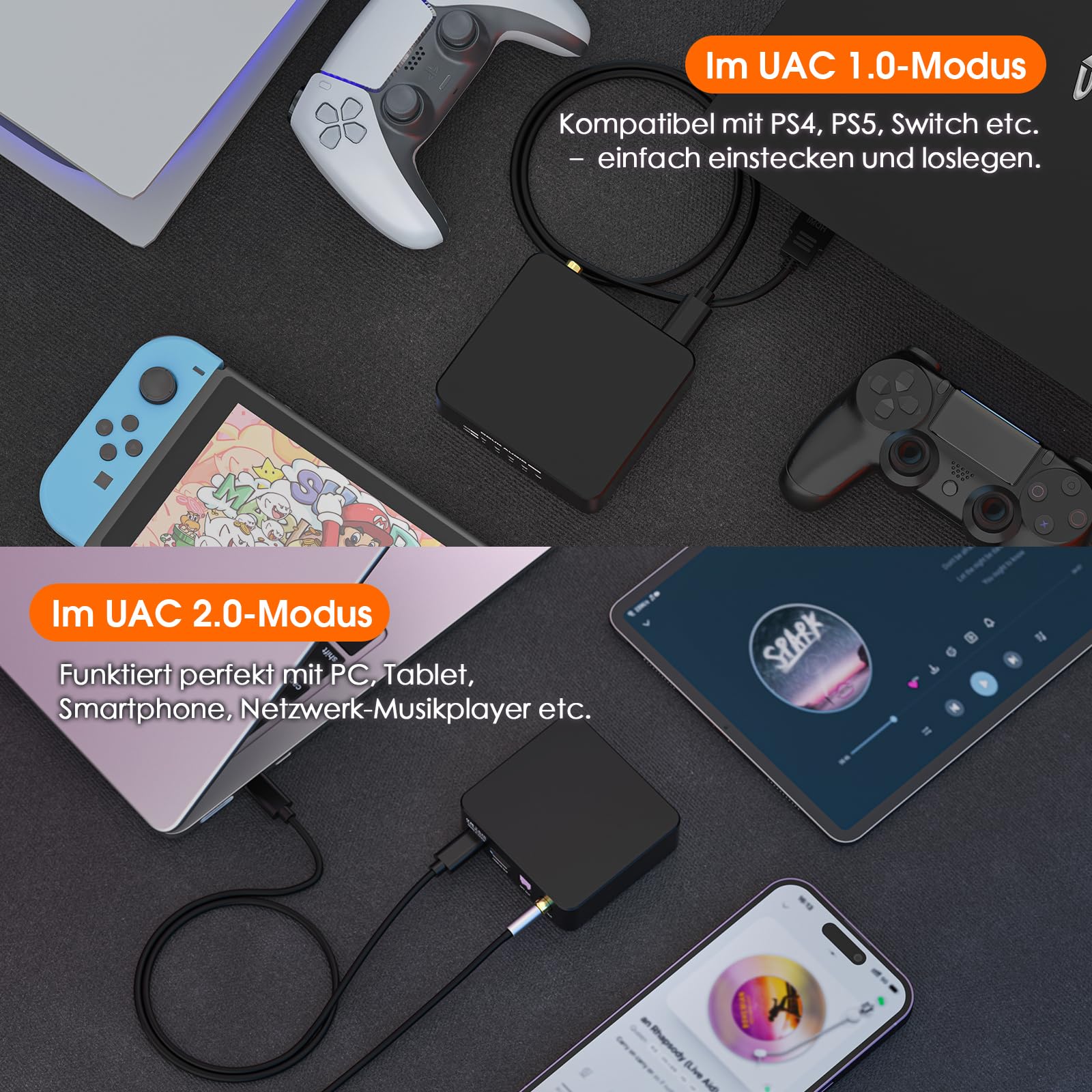 DoukAudio U2PRO USB Digital Schnittstelle:​​ XMOS XU316 DDC Reclocker Audio Konverter, Tragbarer Digital-Analog-Schnittstelle, Optischer/Koaxialer/I2S Ausgang für DAC/PS5/Switch