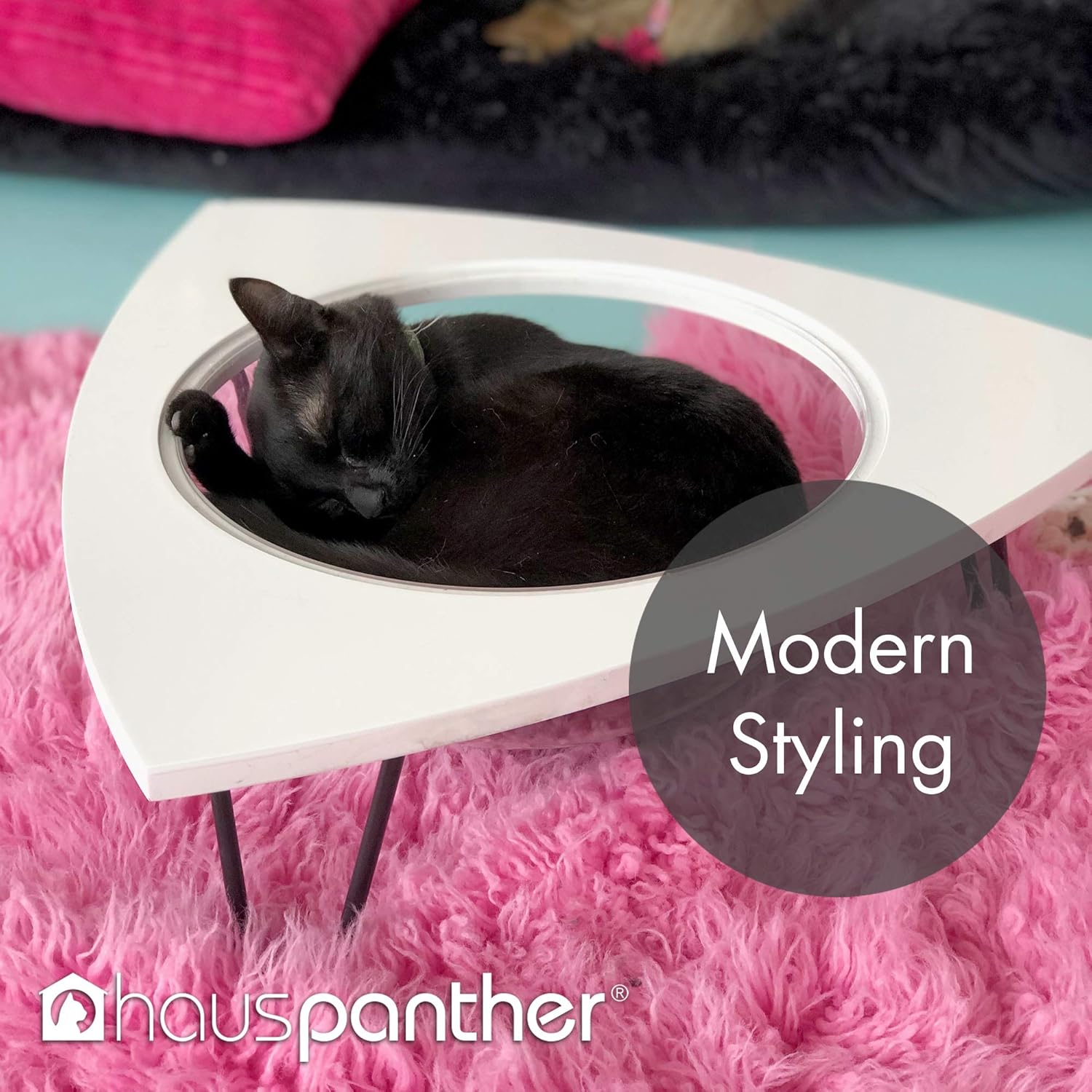 Primetime Petz Hauspanther Tripod - Cat Lounge Pod, White : Pet Supplies