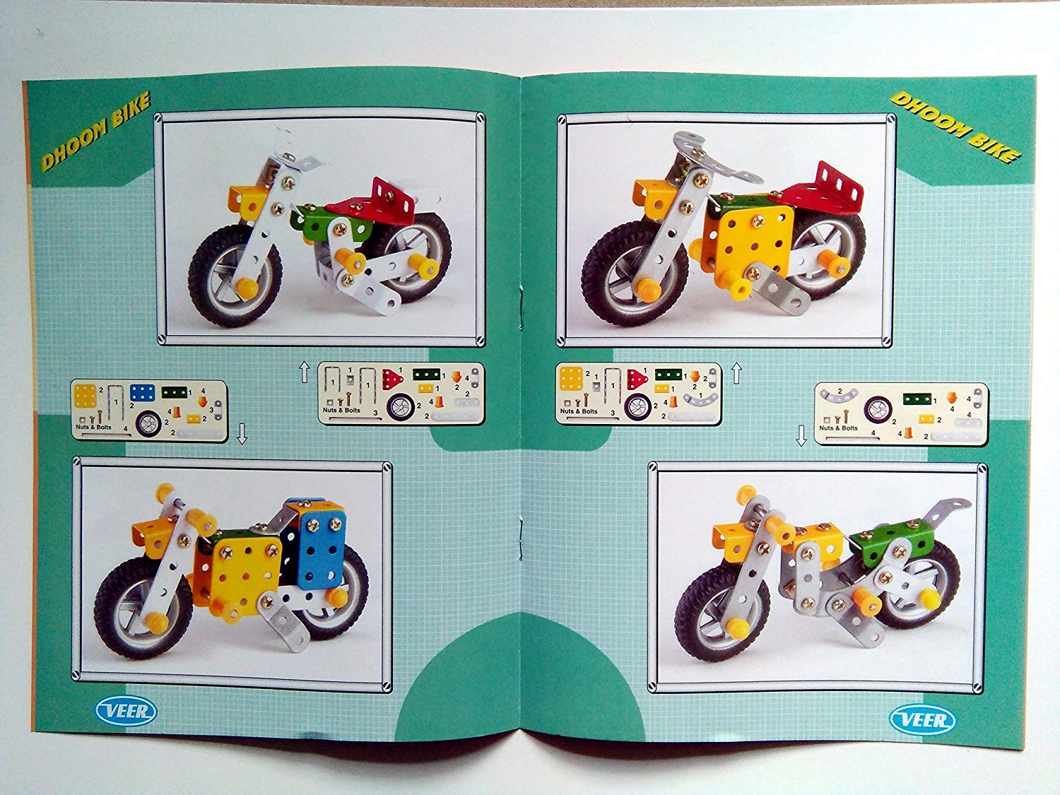 Shopoflux™ Little Engineer Mechanical Kit Dhoom Bike for Juniors (16 Models | 86+ Piece) - Image 4 thumbnail