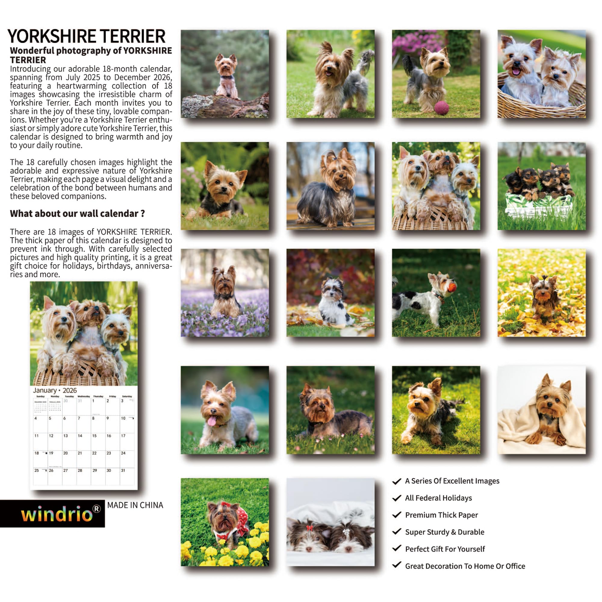 Yorkie Planner Cover