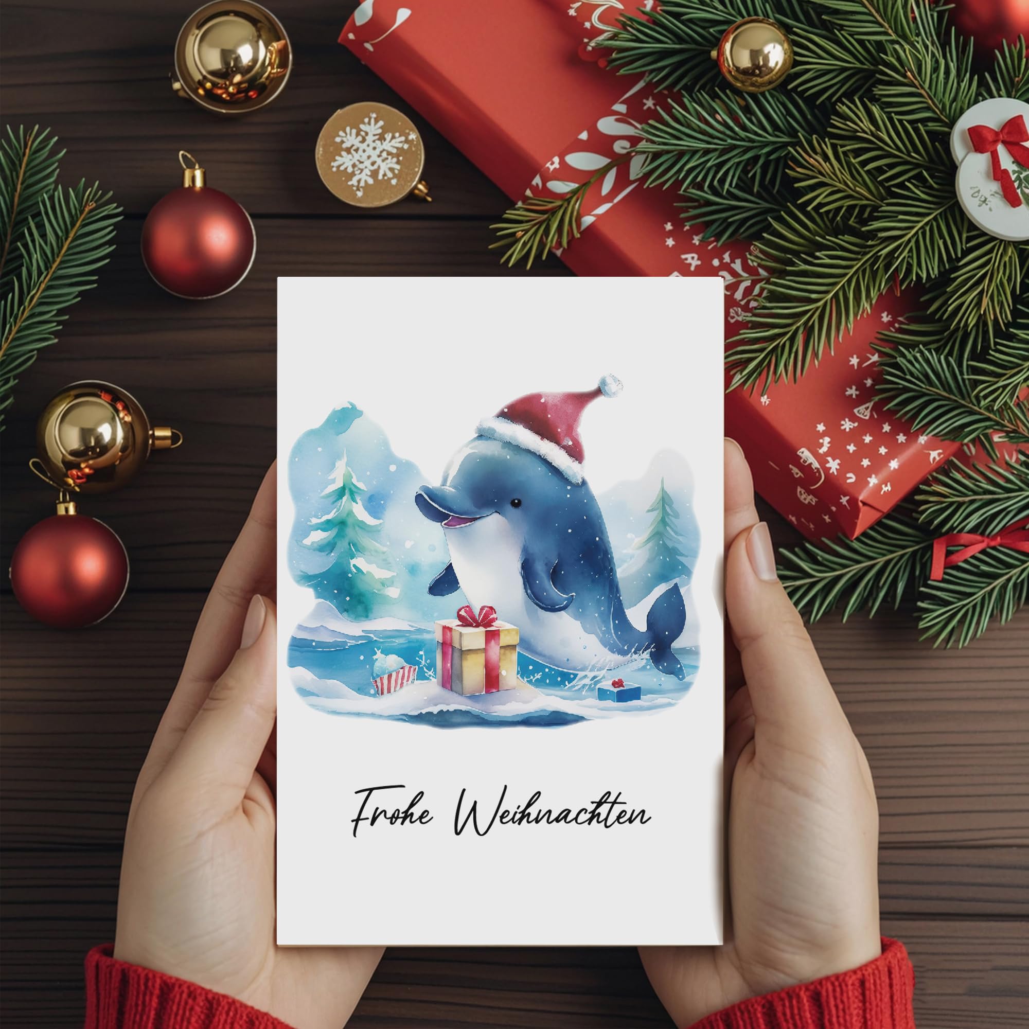 HLLMploy Christmas Cards - Animal White - Image 2