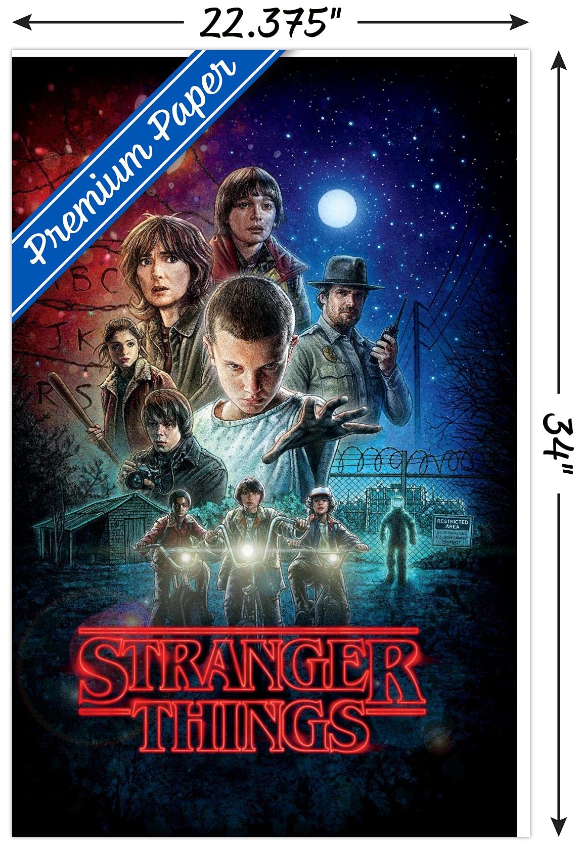 Amazon.co.jp: トレンド国際フレーム入りポスターStranger things-one