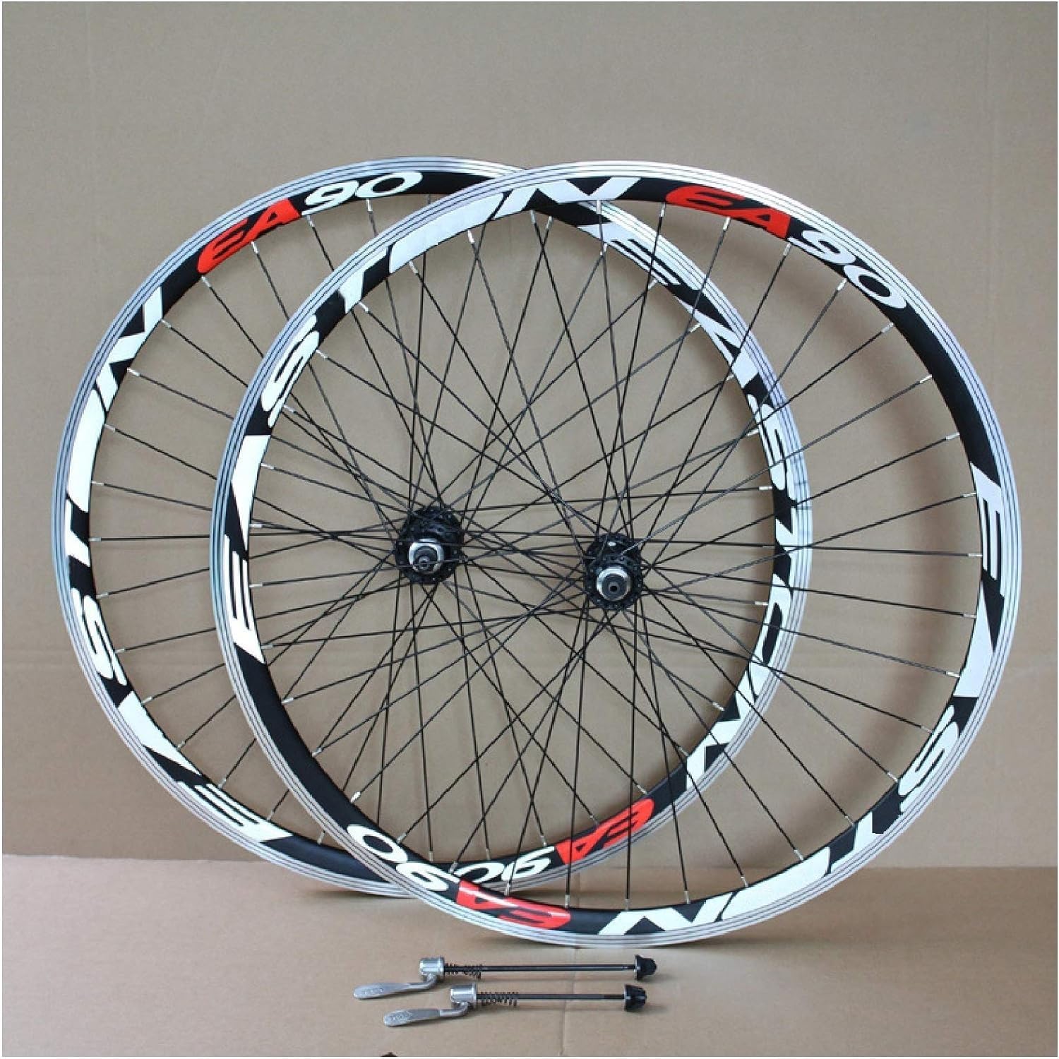 Ruedas De Bicicleta De Carretera 700C, Juego De Ruedas De Freno De Disco De Bicicleta MTB De Aleación De Aluminio De Doble Pared De 40 Mm, Rodamiento De Disco Palin De Liberación Rápida For 7 8 9 10 1