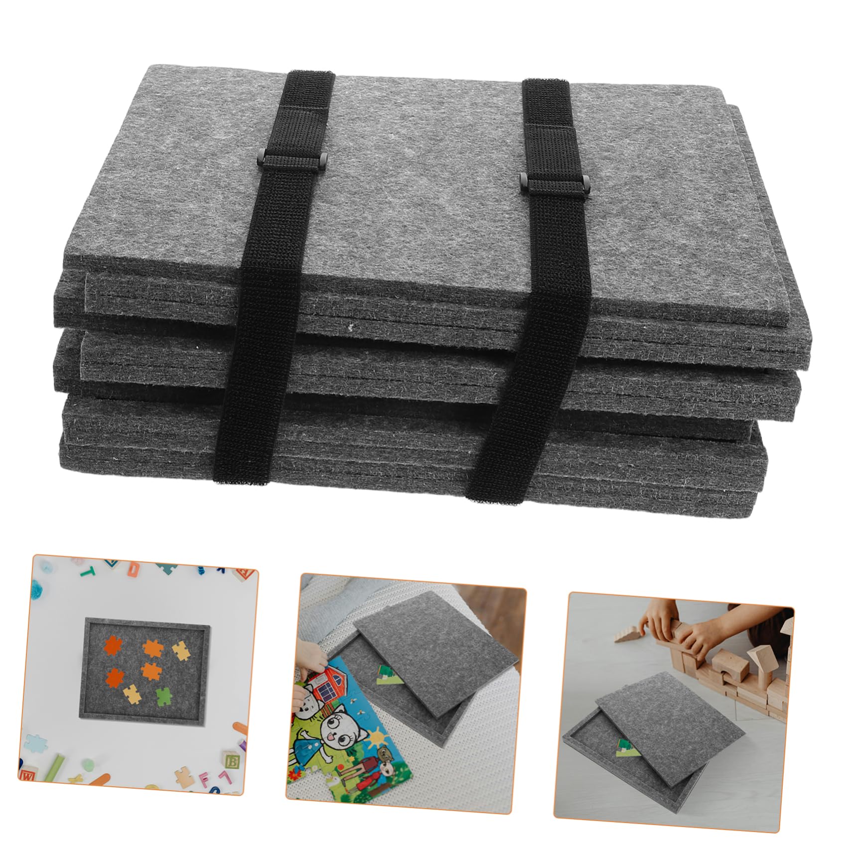 Abaodam Plateau de Tri Puzzle 6 Pièces en Feutre, Organisateur