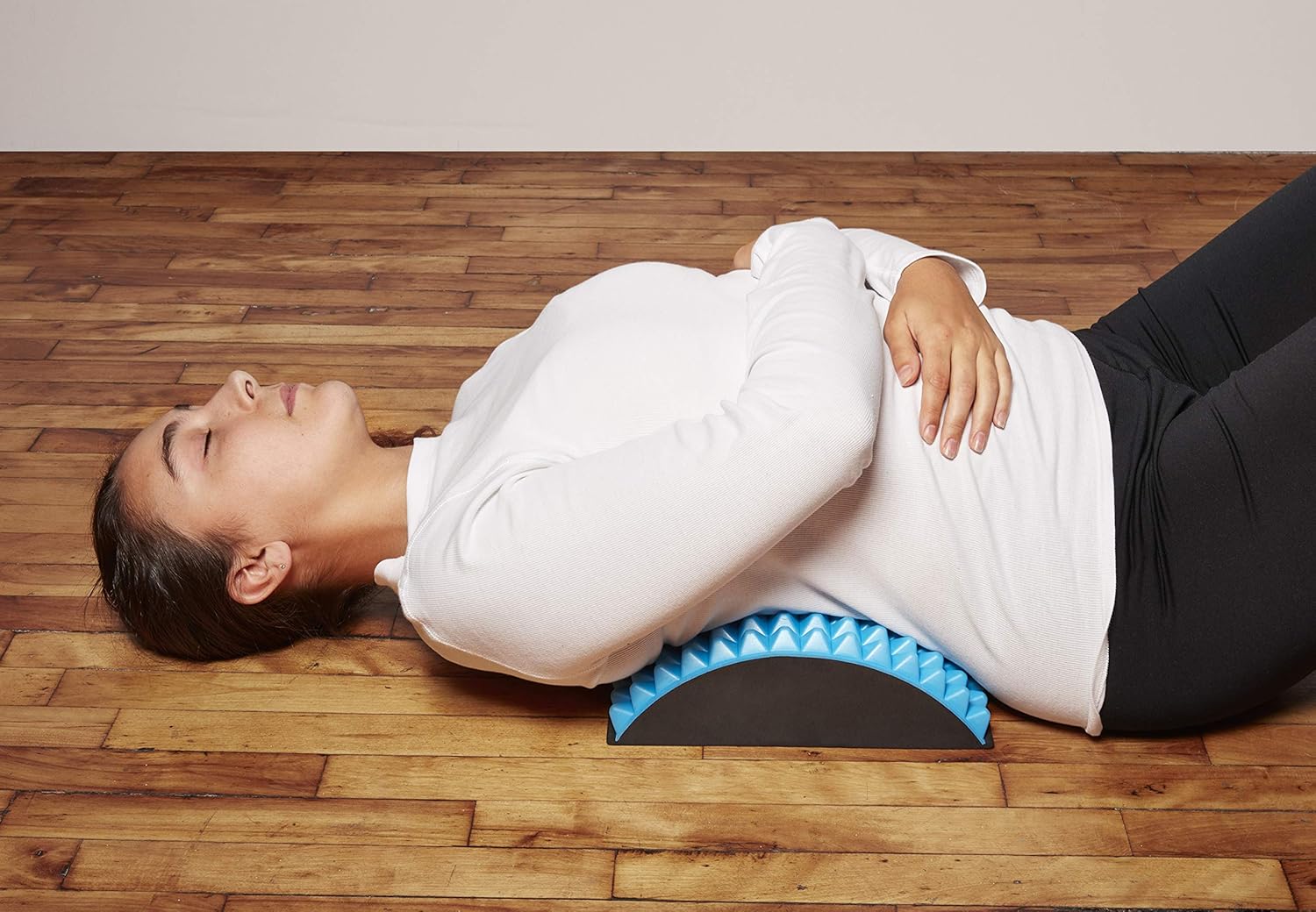 Kanjo Acupressure Back Pain Relief Pillow | Seat Cushion for Lower Back Lumbar Support & Back Stretcher for Lower Back Pain Relief | Also Helps Relieve Spinal & Tailbone Pain