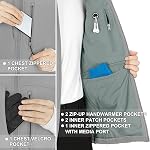 33,000ft Men's Lightweight Softshell Vest Outerwear Zip Up Fleece Lined Windproof Sleeveless Jacket for Golf Running Hiking