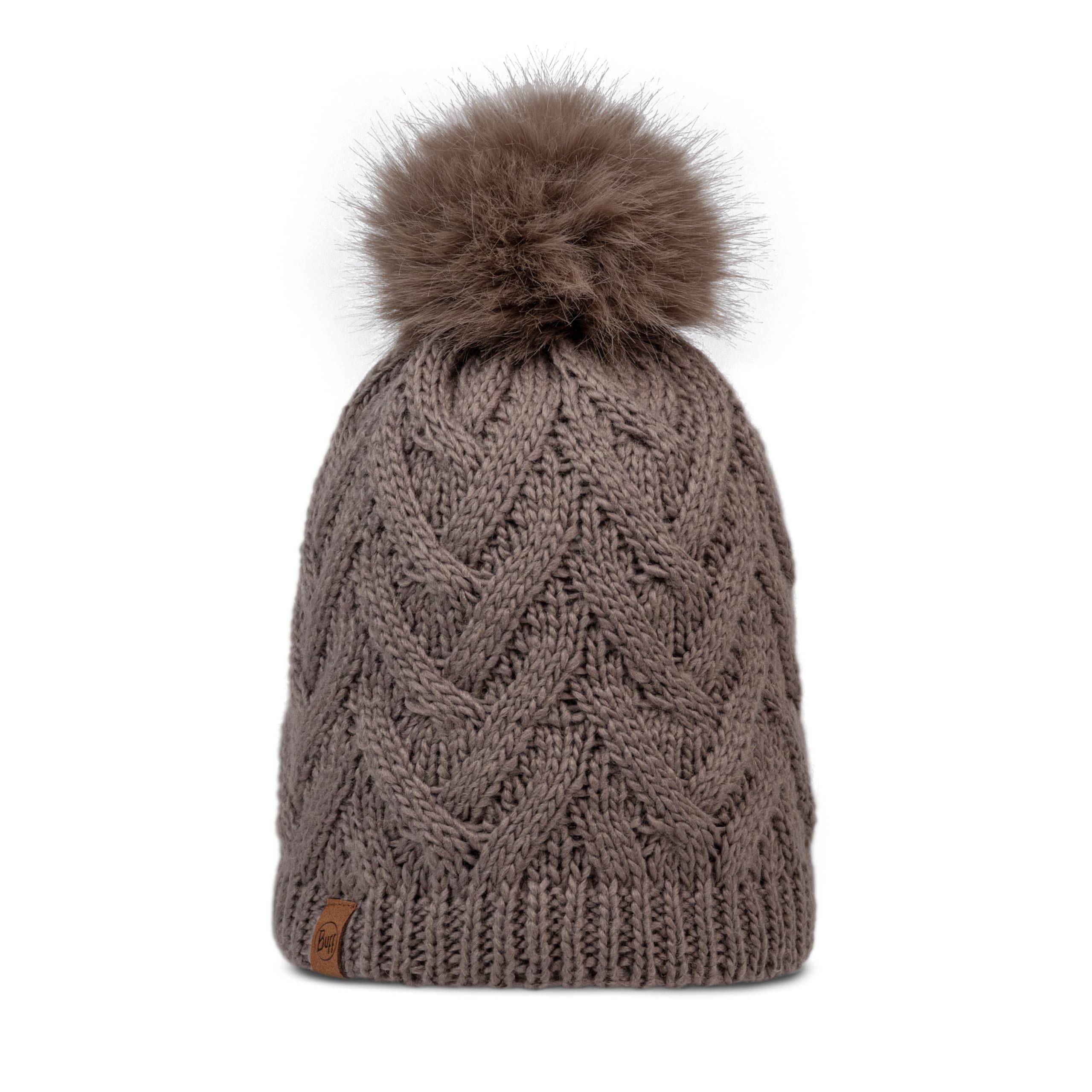 Buff®| Knitted & Fleece Band Hat Female Adult, Extreme Cold, Practical, Versatile, Fashionable, Thermal Insulation, Comfortable, One Size, Brown