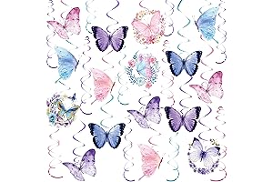 30PCS Butterfly Hanging Swirls Decorations - A Touch of Flutter to Your Festivities