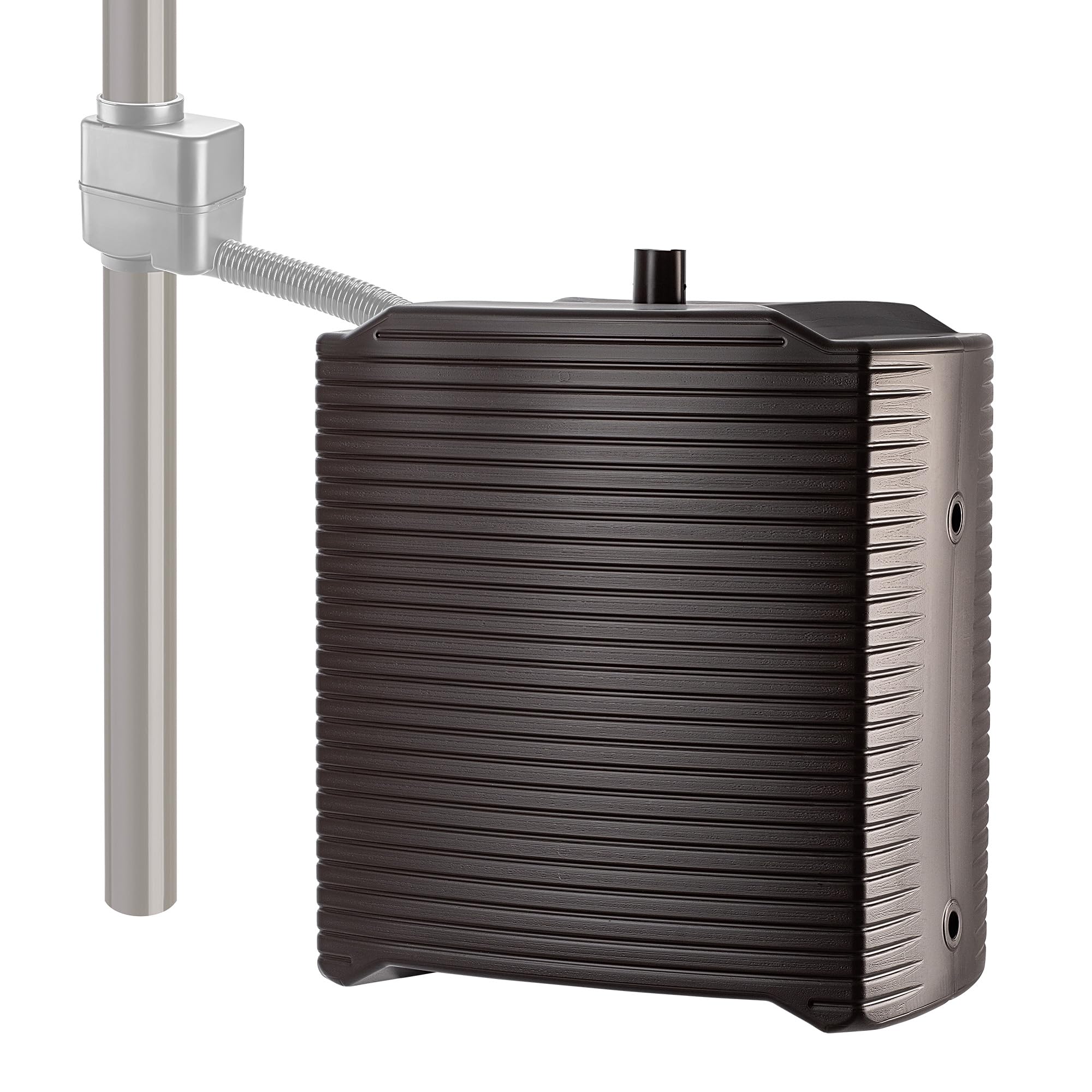 KADAX Depósito de lluvia modular para jardín, resistente a la intemperie, 126 litros, colector de agua, depósito de lluvia de plástico, barril de agua (moca)