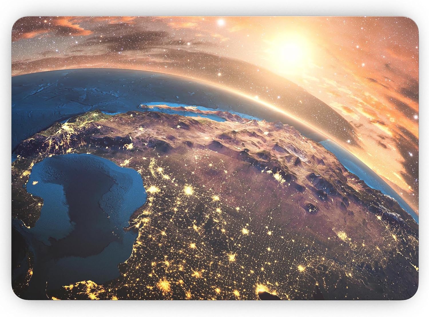 DesignSkinz - Compatible with MacBook Pro 15" w CD Drive (A1286) - Skin Decal Protective Scratch Resistant Vinyl Wrap - Earth in Space V1