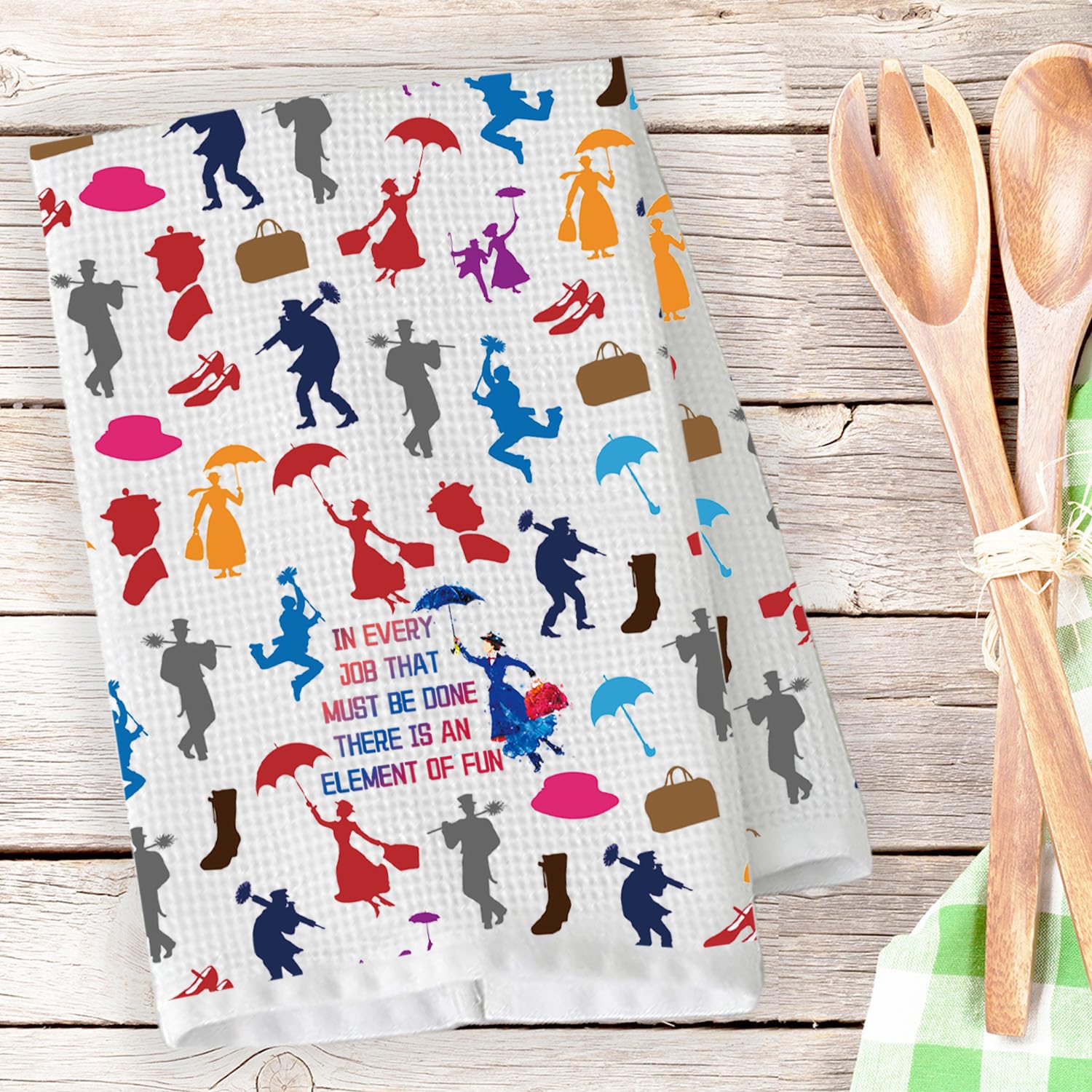 BDPWSS Mary Umbrella Kitchen Towel Mary Musical Fans Gift for in Every Job That Must Be Done There is an Element of Fun Gift (in Every Job TW)