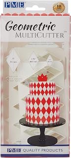 PME, Set of 3 Geometric Multicutters for Cake Design-Diamond XL-Size, Standard