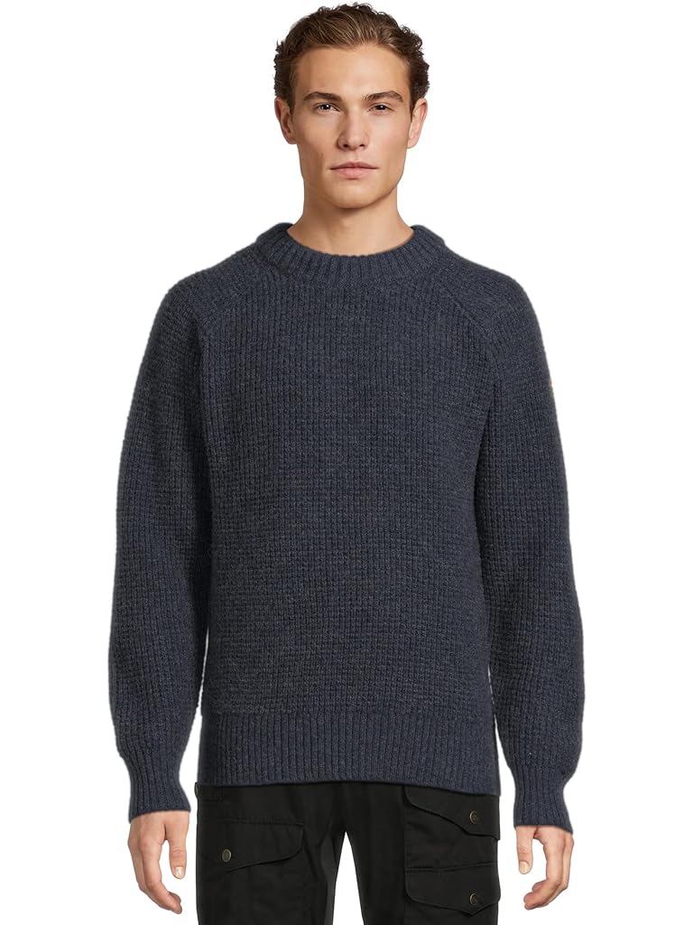 Navy Fjällräven Ovik Waffle Knit