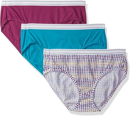 Amazon.com: Hanes paquete de 15 pantaletas deportivas Hipster, de algodón, para  mujer : Ropa, Zapatos y Joyería