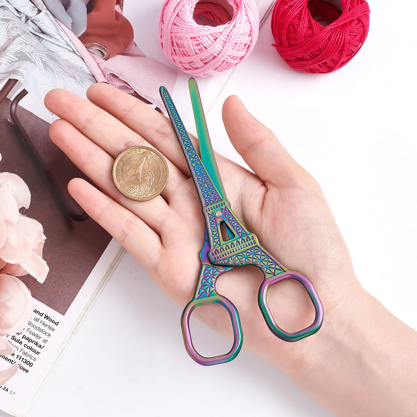 SUNNYCLUE Ciseaux De Couture Dorés Ciseaux De Broderie