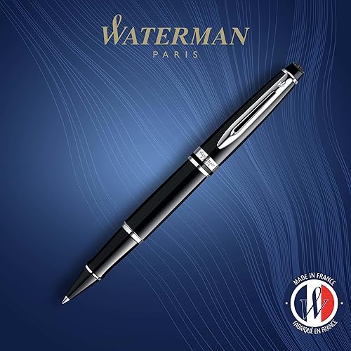 Miniatura 9 de Waterman bolígrafo de lujo para expertos color azul con recarga negra fina 1904592 Negro mate