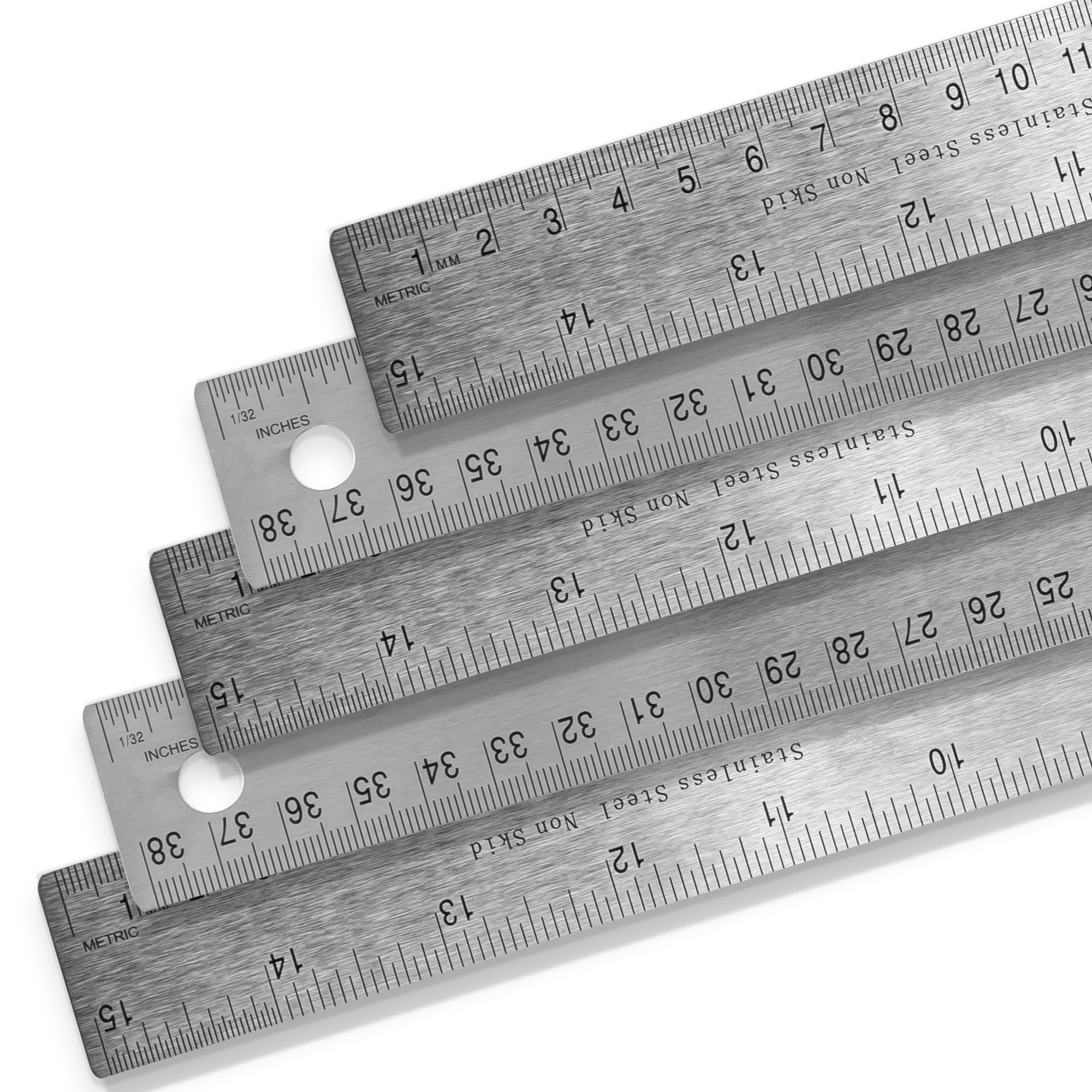 Stainless Steel Ruler - 12 Inch, Metric & Inch -11