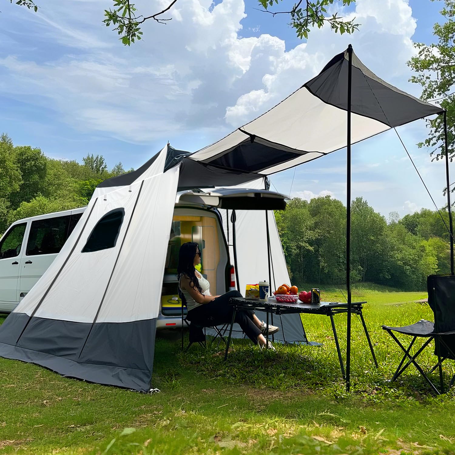 Heckzelt Auto, Anwendbar Auf Busvorzelt, Sonnensegel Mit Keder, Vw T5, Vw T4, Vw T6, Vorzelt Wohnwagen T5 T6 Camping Zubehör