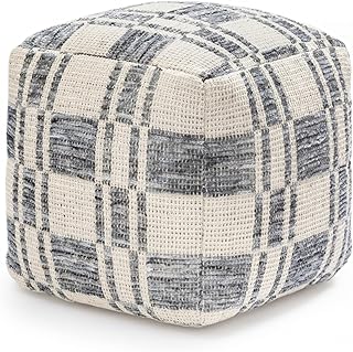 Anji Mountain 20" H x 20" W Handmade Pouf Ottoman for Living Room & Couch