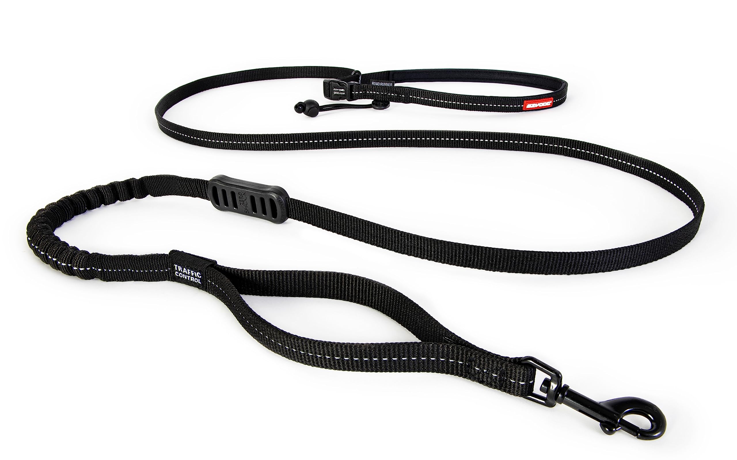 EzyDog Road Runner LITE Hands Free Dog Leash for 26lbs or Less – Waist Leash for Dog Walking, Jogging and Running with Zero Shock Bungee, Reflective