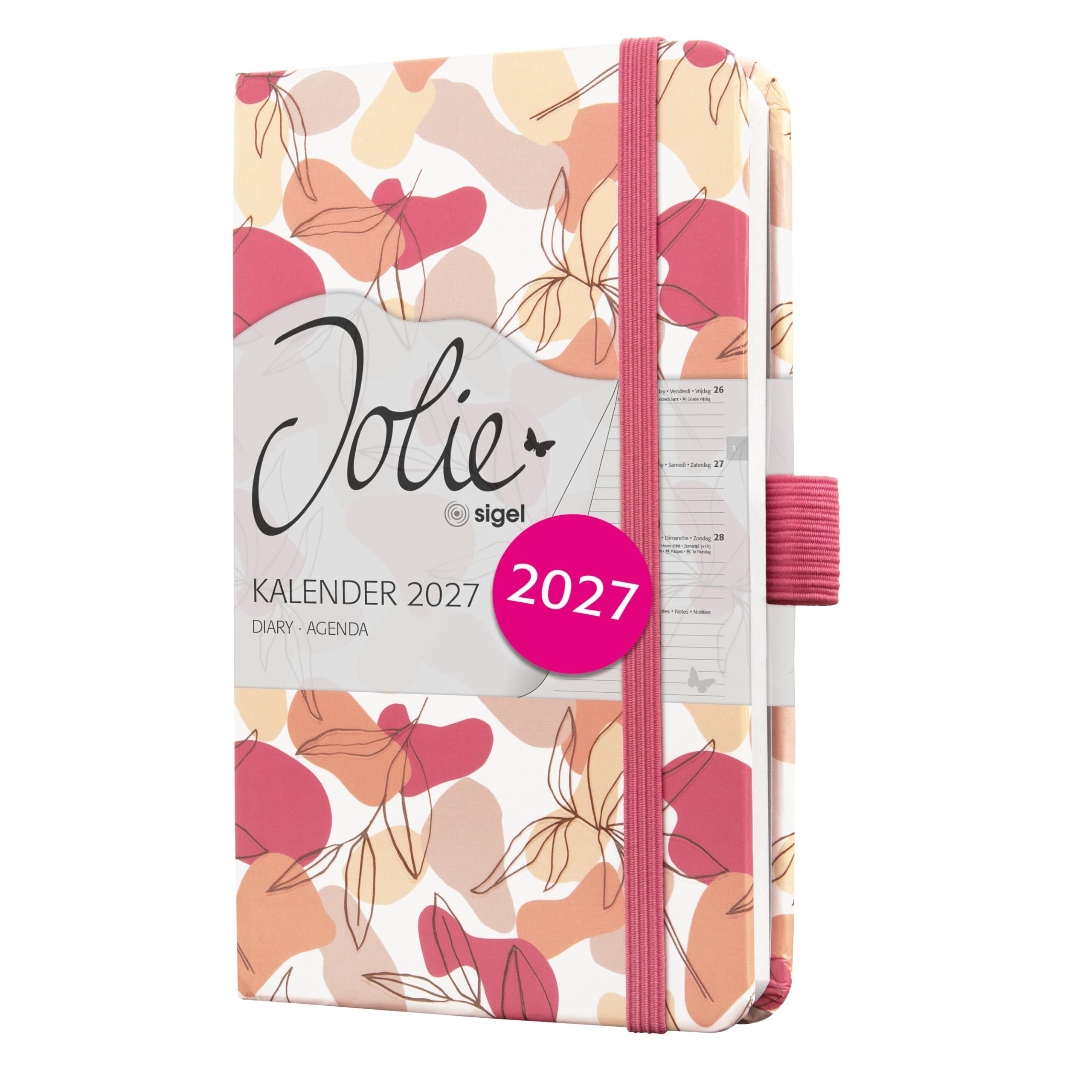 SIGEL Jolie 2027 weekly planner A6, hard cover