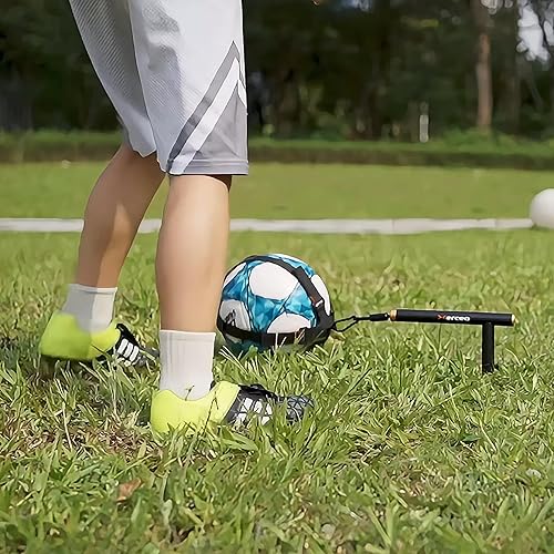 Miniatura 3 de Ayuda de entrenamiento de fútbol 3 en 1, entrenador de Kick Touch de fútbol enterrado, entrenador de patadas de fútbol manos libres y entrenador de