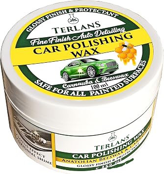 Terlans UV Protected Headlight and Body Polisher & Cake Polish 100 ml Headlight Restorer and Polish Cream