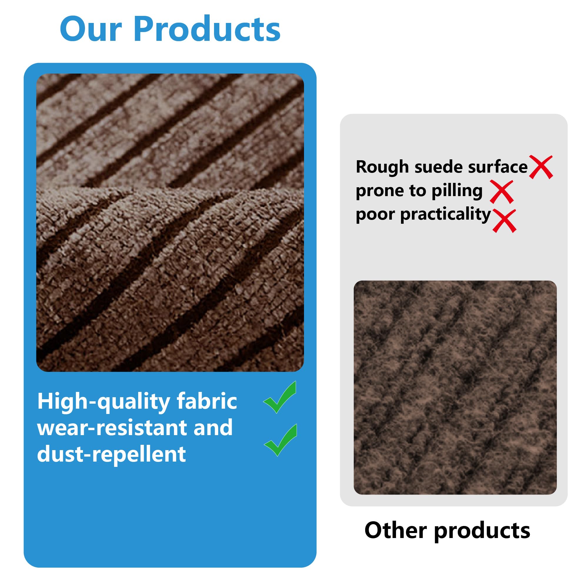 Tapis Anti Salissures 70 x 170 cm pour Une Entrée Propre Paillasson D'Entree Interieur et Extérieur Facile à Nettoyer pour Entrée et Patio, Brun