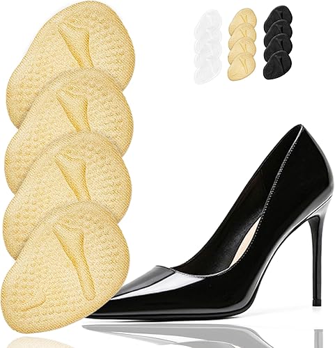 Miniatura 10 de Almohadillas metatarsianas para zapatos de mujer, inserciones de talón y cojines de bola de pie (2 pares), alivio del dolor y comodidad durante todo