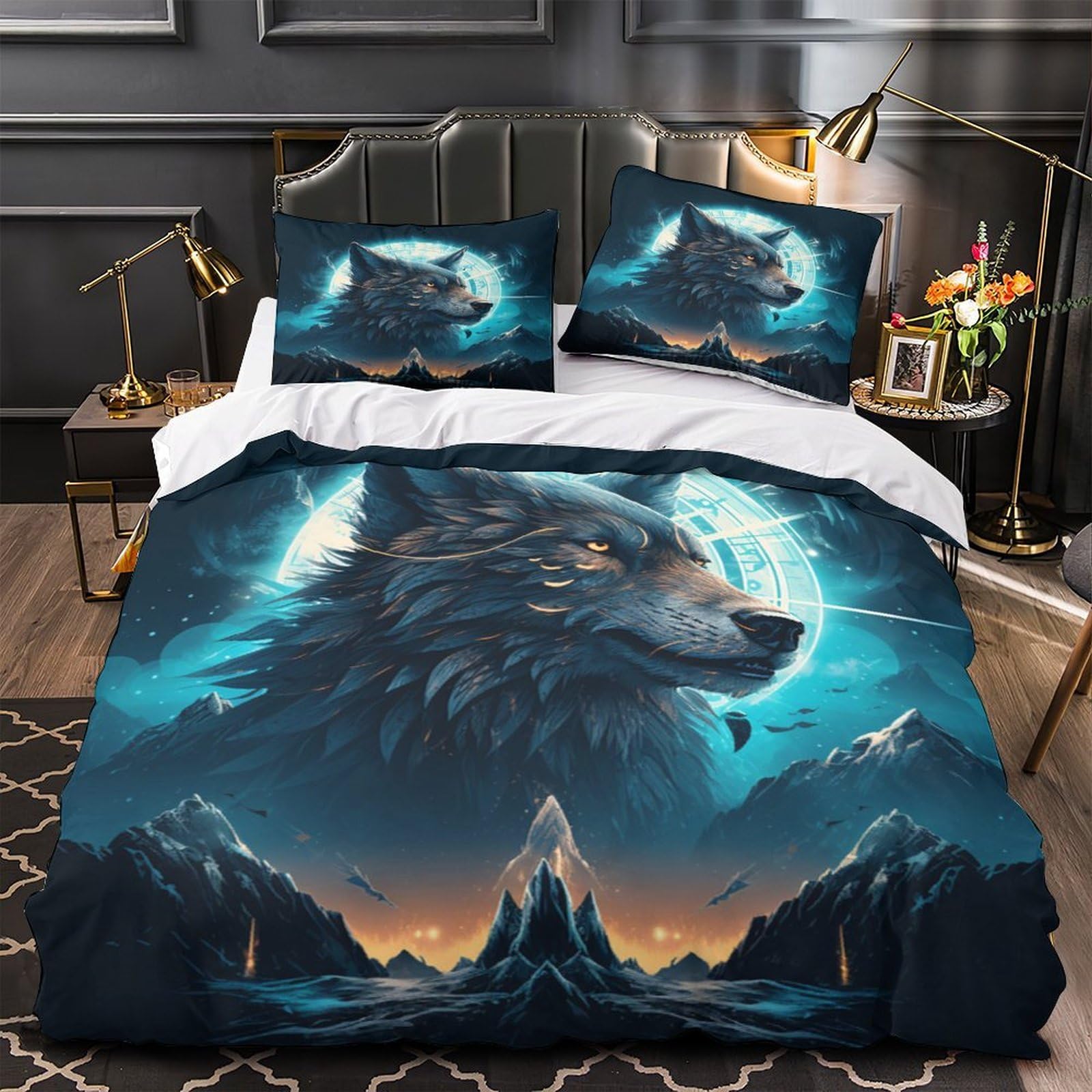 Linge de lit notes musicales 200x200 avec housse de couette microfibre hypoallergénique effet 3D