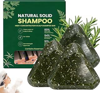 Korean Scalp Revival Bar 2026 - Rosemary & Amino Acids Firm Shampoo Anti-Hair Loss, Natural Anti-Dilution Herb Care for Hair Growth - Organic Hair Soap for Women and Men (3pcs)