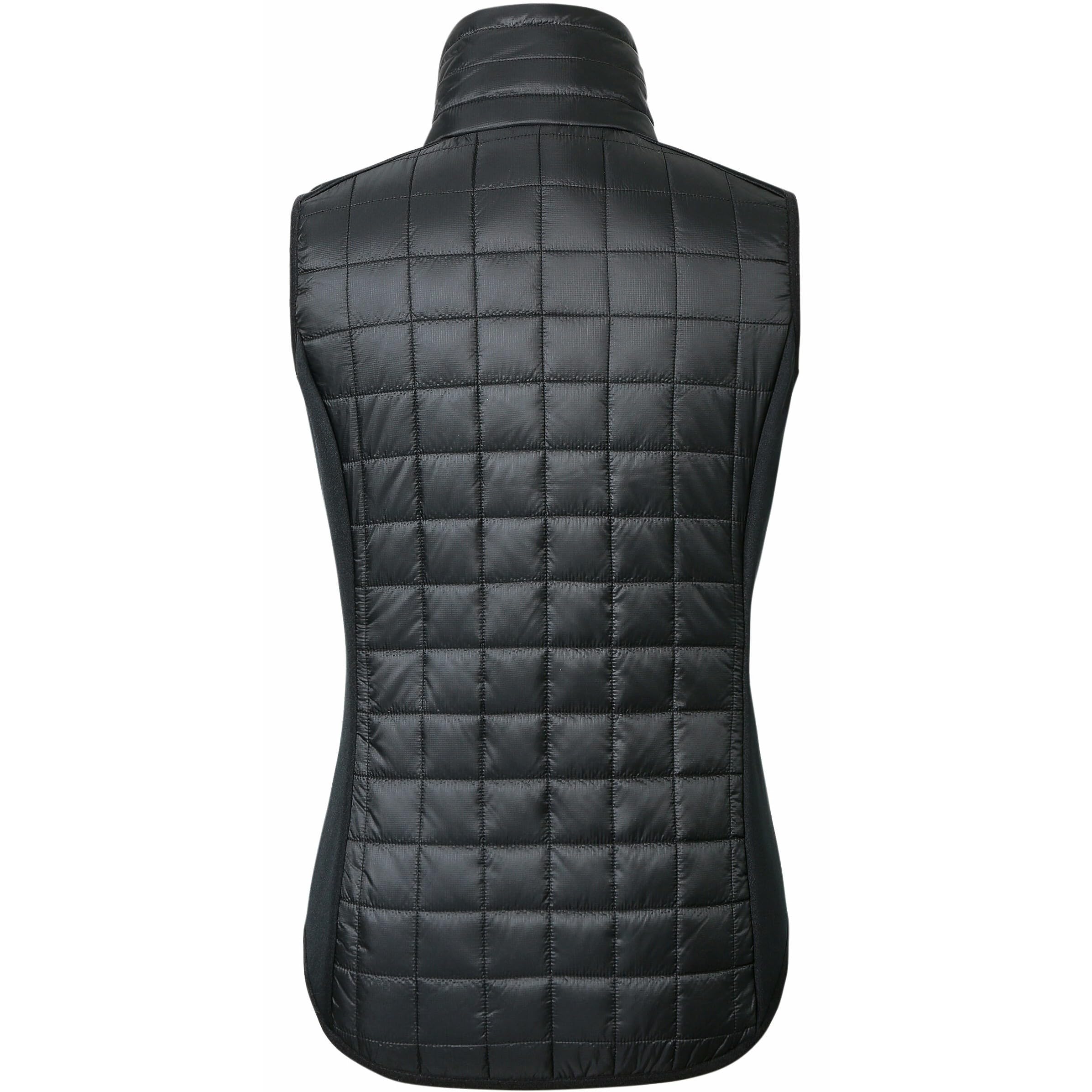 Covalliero - Damen Combiweste | taillierte Steppweste | Reitweste mit Doppelkragen & 2 Taschen | leichte Pufferweste | Sportweste aus Polyester | Reitbekleidung in Black | Größe XXL