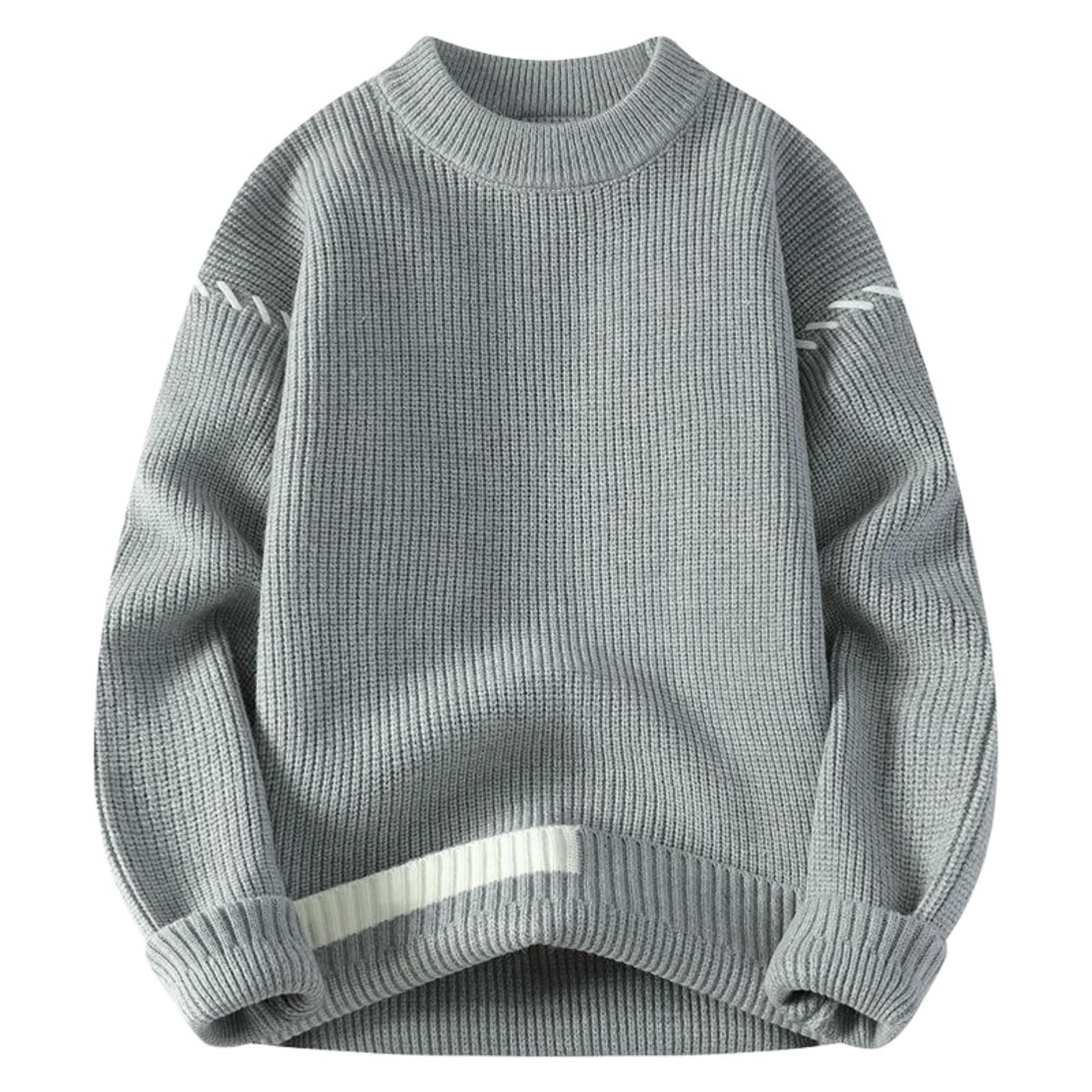 Maglione da uomo Autunno Inverno Moda ispessito Colletto Mezzo Alto