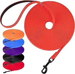 lynxking Coleira de treinamento para cães longa obediência recall agilidade coleira 4,6 m, 9,1 m 15,2 m, guia de rastreamento perfeita para treinamento, brincadeira, acampamento e quintal