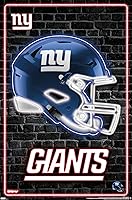 Vista 1 de Trends International NFL New York Giants - Póster de pared con casco neón 23, 34 pulgadas de largo x 22.4 pulgadas, versión sin marco