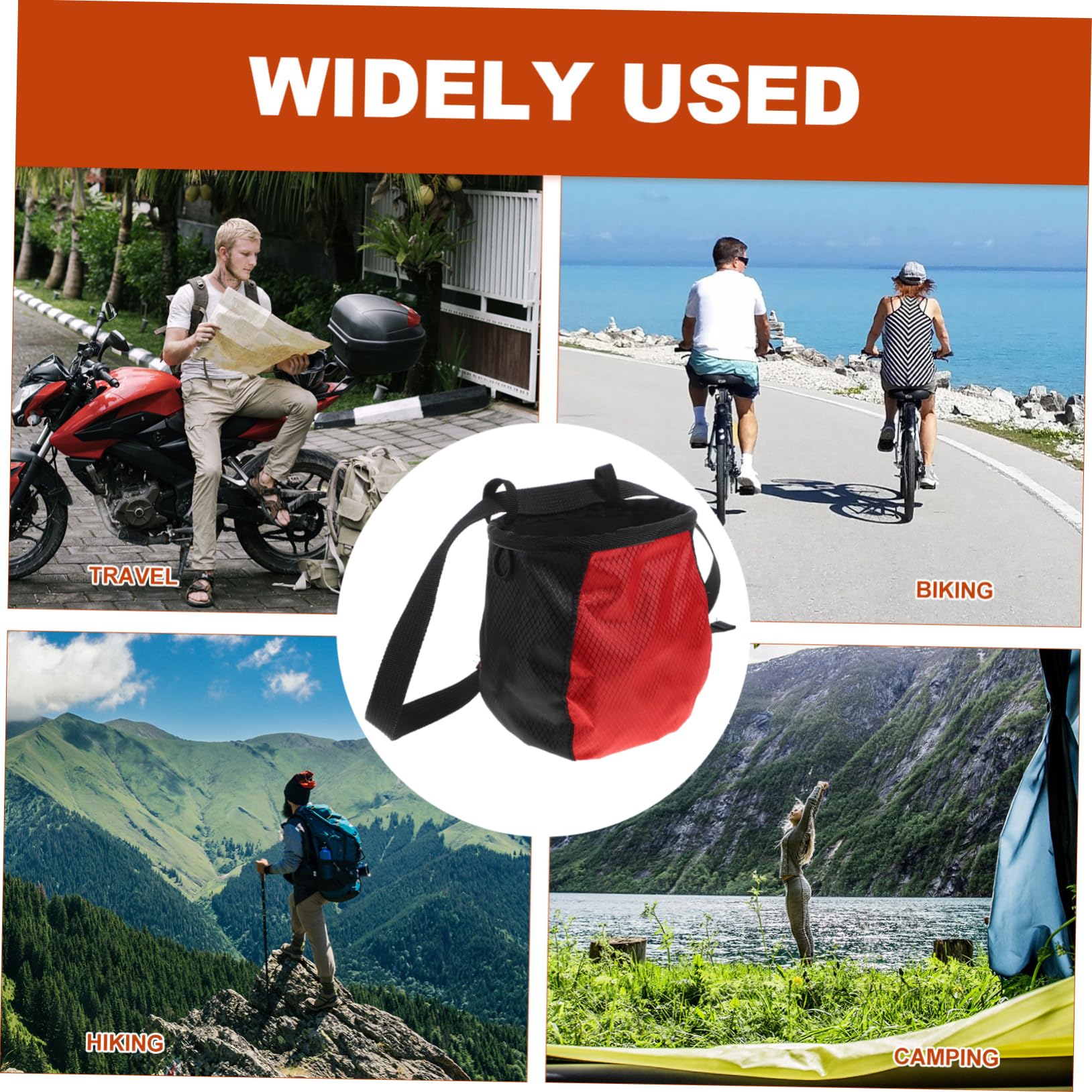 Balacoo Anti-Slip Chalk Bag Lifting Chalk for Climbing Chuck Bag for Bars Boys and Girls