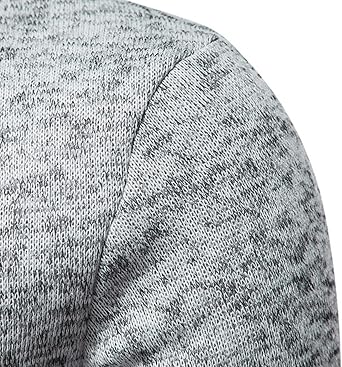 Sweatshirt, Men's, Autumn Apparel, Long Sleeve, T-shirt, Training, Half-Zip Pullover, Hoodie, Thick, Pullover, Retro Knit, Sweater, Polo Shirt, Warm, High Neck Zipper, Fleece Lined